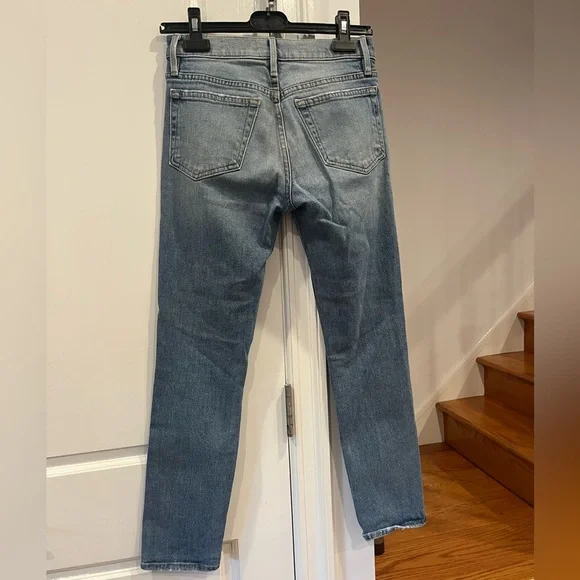 Frame Denim Light Blue Distressed Jeans - Picture 2 of 4